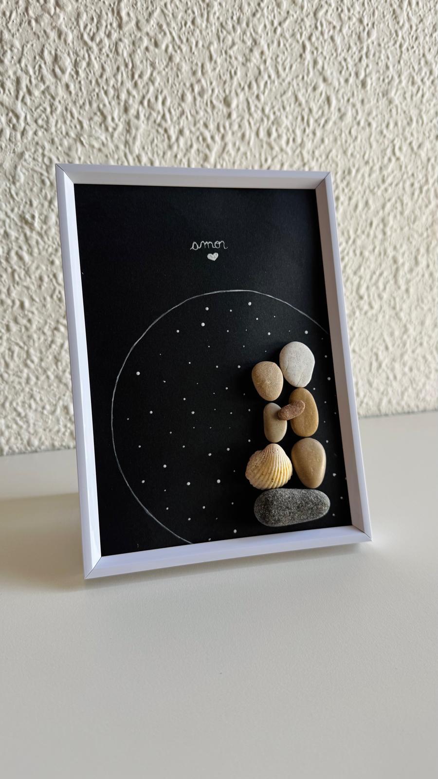 Cuadro artesanal con flores prensadas y elementos naturales - La Magia de lo Simple